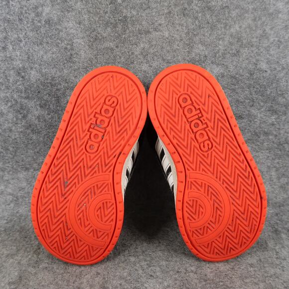 Adidas Shoes Toddler 8K Sneakers Mid Casual Hook N Loop Easy On Kids Black Red - Picture 11 of 14